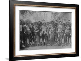 Pancho Villa and Staff-null-Framed Art Print