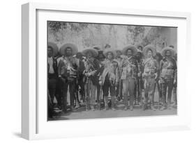 Pancho Villa and Staff-null-Framed Art Print