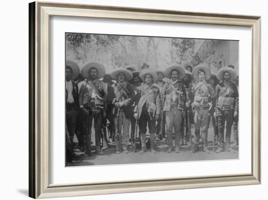 Pancho Villa and Staff-null-Framed Art Print