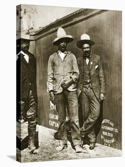 Pancho Villa and Two Rebels-null-Stretched Canvas