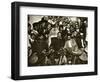 Pancho Villa in the Presidential Chair with Emiliano Zapata at His Side, Mexico City, 1914-5-null-Framed Premium Giclee Print