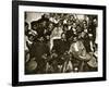 Pancho Villa in the Presidential Chair with Emiliano Zapata at His Side, Mexico City, 1914-5-null-Framed Giclee Print