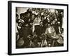 Pancho Villa in the Presidential Chair with Emiliano Zapata at His Side, Mexico City, 1914-5-null-Framed Giclee Print