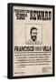 Pancho Villa Wanted Sign Print Poster-null-Framed Poster