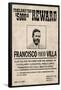 Pancho Villa Wanted Sign Print Poster-null-Framed Poster