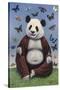 Panda Buddha-James W. Johnson-Stretched Canvas