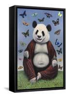 Panda Buddha-James W. Johnson-Framed Stretched Canvas