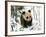 Panda Cub on Snow, Wolong, Sichuan, China-Keren Su-Framed Photographic Print