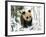 Panda Cub on Snow, Wolong, Sichuan, China-Keren Su-Framed Photographic Print