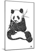 Panda Exotic Animals Text Poster-null-Mounted Poster