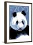 Panda Face - Visit the Zoo-Lantern Press-Framed Art Print