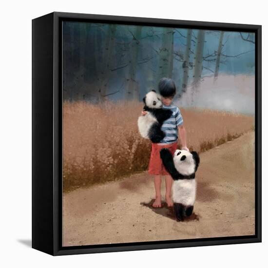 Panda Friends-Nancy Tillman-Framed Stretched Canvas