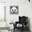 Panda Low Poly Portrait-kakmyc-Art Print displayed on a wall