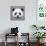 Panda Low Poly Portrait-kakmyc-Art Print displayed on a wall