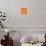 Panda on Orange-Lisa Kroll-Stretched Canvas displayed on a wall