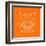 Panda on Orange-Lisa Kroll-Framed Art Print