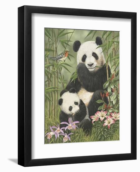 Panda Paradise-William Vanderdasson-Framed Giclee Print