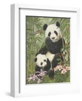 Panda Paradise-William Vanderdasson-Framed Giclee Print