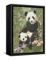 Panda Paradise-William Vanderdasson-Framed Stretched Canvas