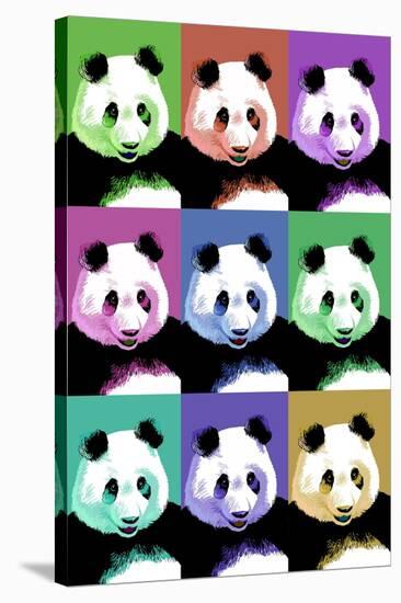 Panda Pop Art - Visit the Zoo-Lantern Press-Stretched Canvas