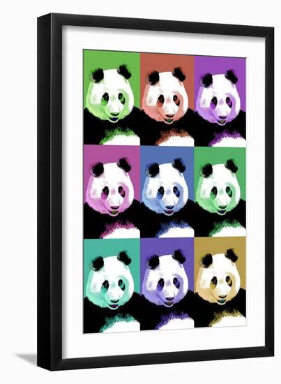 Panda Pop Art - Visit the Zoo-Lantern Press-Framed Art Print