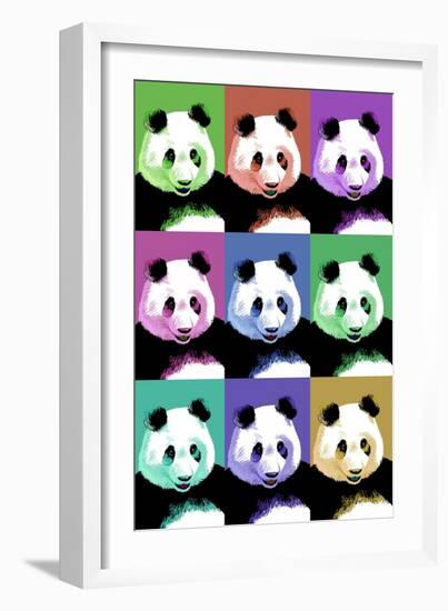 Panda Pop Art - Visit the Zoo-Lantern Press-Framed Art Print