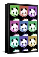 Panda Pop Art - Visit the Zoo-Lantern Press-Framed Stretched Canvas