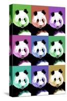 Panda Pop Art - Visit the Zoo-Lantern Press-Stretched Canvas