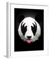 Panda Rocks-Robert Farkas-Framed Art Print