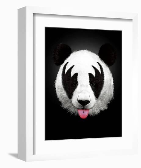 Panda Rocks-Robert Farkas-Framed Art Print