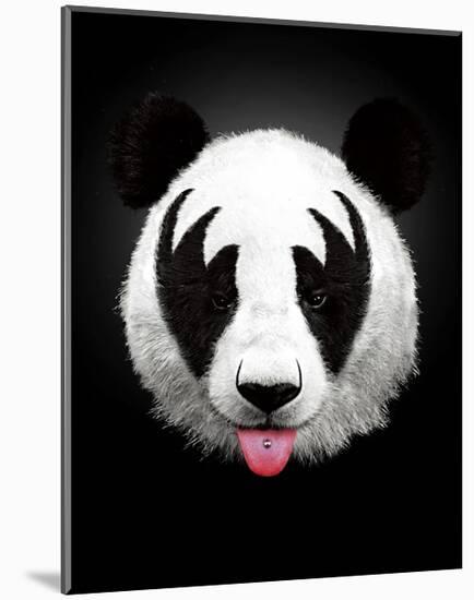 Panda Rocks-Robert Farkas-Mounted Art Print
