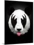 Panda Rocks-Robert Farkas-Mounted Art Print