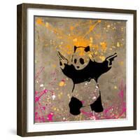 Panda with Guns-Banksy-Framed Giclee Print