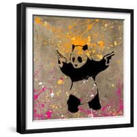 Panda with Guns-Banksy-Framed Giclee Print