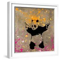 Panda with Guns-Banksy-Framed Giclee Print