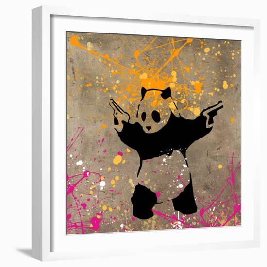 Panda with Guns-Banksy-Framed Giclee Print