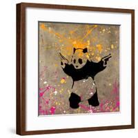 Panda with Guns-Banksy-Framed Giclee Print