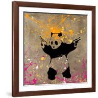 Panda with Guns-Banksy-Framed Giclee Print