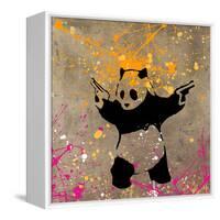 Panda with Guns-Banksy-Framed Stretched Canvas