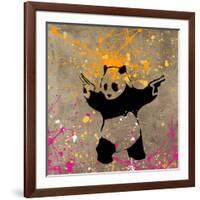 Panda with Guns-Banksy-Framed Giclee Print