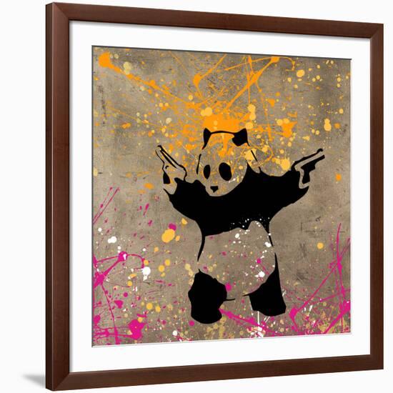 Panda with Guns-Banksy-Framed Giclee Print