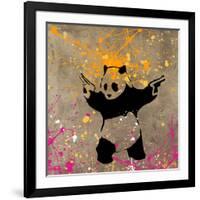 Panda with Guns-Banksy-Framed Giclee Print