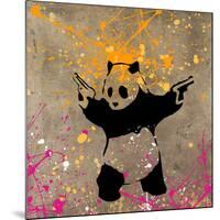 Panda with Guns-Banksy-Mounted Giclee Print