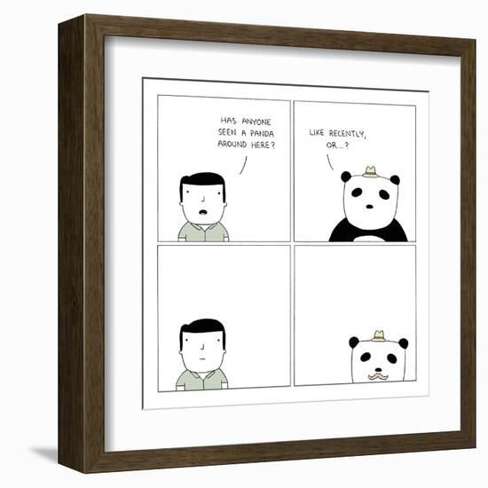 Panda-Reza Farazmand-Framed Art Print