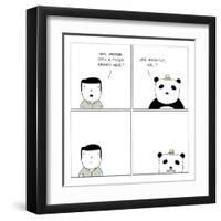 Panda-Reza Farazmand-Framed Art Print