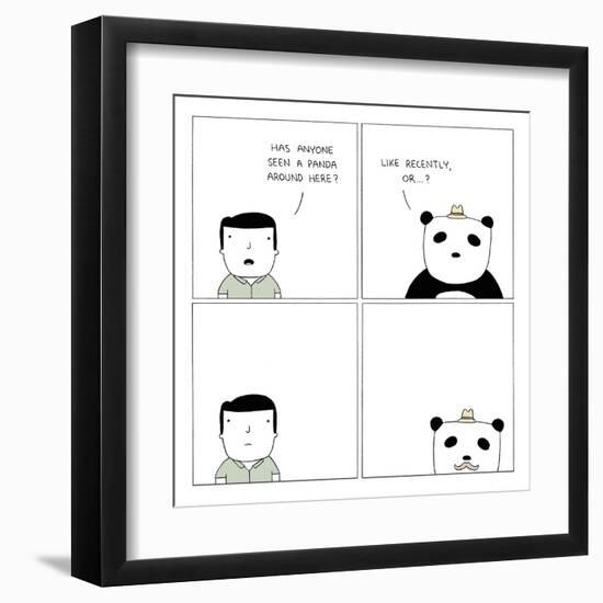 Panda-Reza Farazmand-Framed Art Print