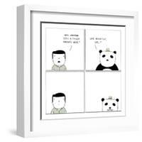 Panda-Reza Farazmand-Framed Art Print