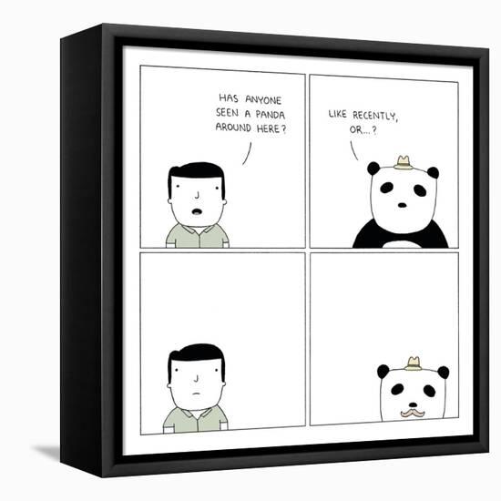 Panda-Reza Farazmand-Framed Stretched Canvas