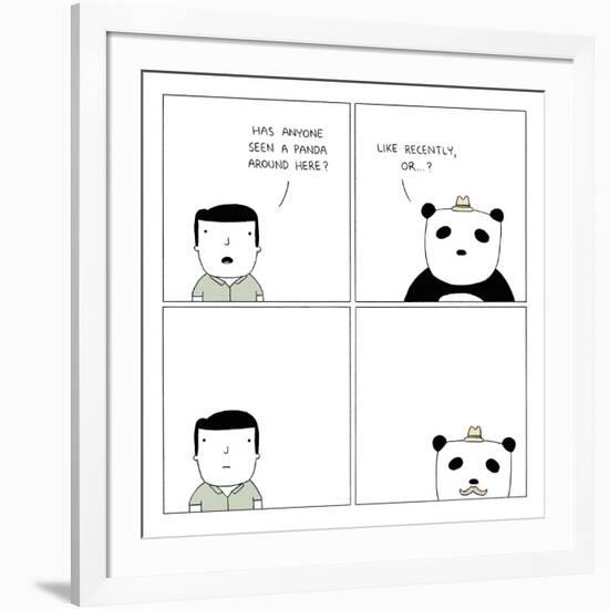 Panda-Reza Farazmand-Framed Art Print