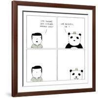 Panda-Reza Farazmand-Framed Art Print